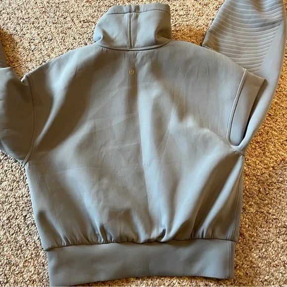 Lululemon Full Flourish Pullover oversized cowl-neck sweater blue women’s 6 - Picture 6 of 7